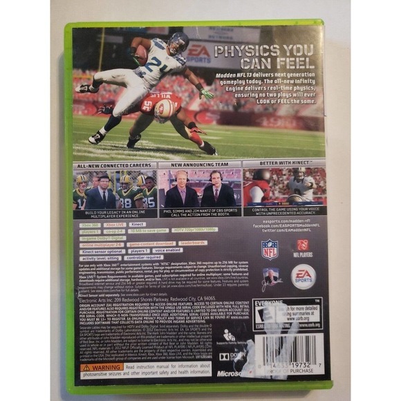 Madden NFL 13 (Microsoft Xbox 360, 2012) - Picture 2 of 3